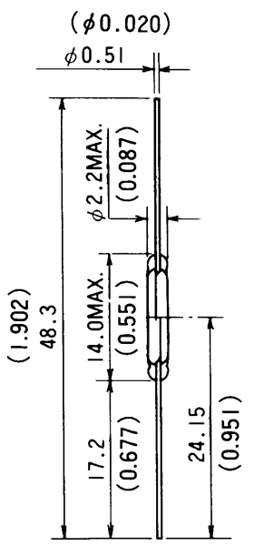 干簧管（磁性開關(guān)/磁簧開關(guān)）HYR-1532尺寸規(guī)格