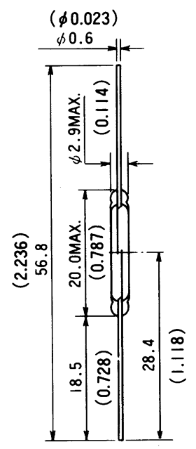干簧管（磁性開關(guān)/磁簧開關(guān)）HYR-2003-1尺寸規(guī)格