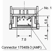 光電傳感器（光學傳感器）ON-171-A8 Connector 175489-3(AMP)