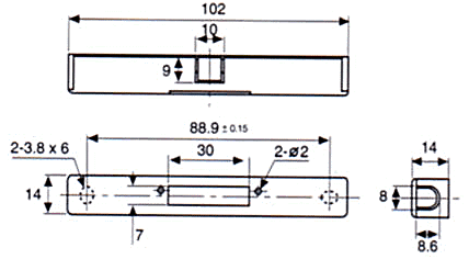 門磁開關(guān)（磁性開關(guān)/接近開關(guān)/接近傳感器）PS-1561尺寸規(guī)格