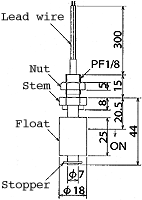 液位開(kāi)關(guān)（液位傳感器/水位開(kāi)關(guān)）MFS17-D-1尺寸規(guī)格