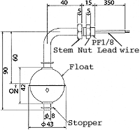 液位開(kāi)關(guān)（液位傳感器/水位開(kāi)關(guān)）RFS9-2尺寸規(guī)格