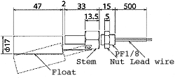 液位開關(guān)（液位傳感器/水位開關(guān)）RFS-11A-2尺寸規(guī)格