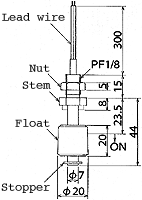 液位開(kāi)關(guān)（水位開(kāi)關(guān)/液位傳感器）MFS17-A-2尺寸規(guī)格